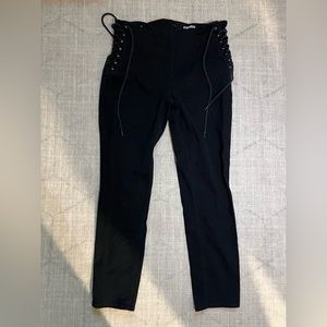 Express Black Lace Up Pants